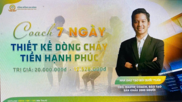 KHÓA HỌC 7 NGÀY DÒNG TIỀN HẠNH PHÚC